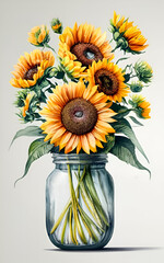 sun flower illustration
