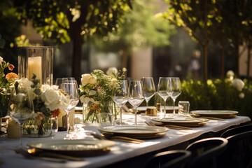 wedding, festive table setting