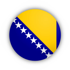 Flaga Bośni i Hercegowiny - obrazy, fototapety, plakaty