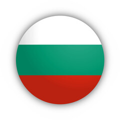Flaga Bułgarii Przycisk - obrazy, fototapety, plakaty