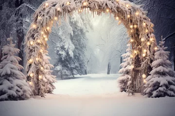Gordijnen Winter Arch © ELG Photography