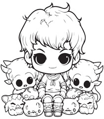 Creepy Fantasy Kawaii Pastel Goth Coloring Book