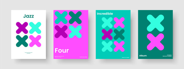 Naklejka premium Isolated Book Cover Design. Creative Flyer Layout. Geometric Background Template. Report. Business Presentation. Banner. Brochure. Poster. Catalog. Portfolio. Brand Identity. Pamphlet. Magazine