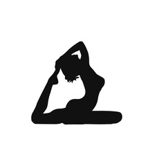 yoga pose silhouette