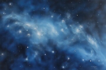 Obraz premium Sky-blue outer space view concept