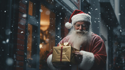 Seasonal Exchange: Santa Delivers Gifts with Love, Generative AI