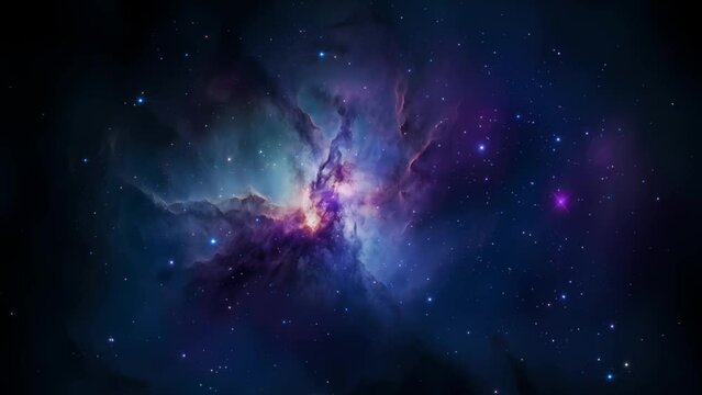 Beautiful nebula in space - stars - galaxy - cosmos - Concept Art