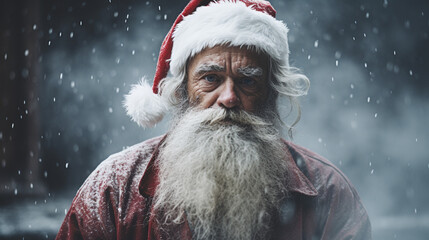 Festive Radiance: Santa's Merry Trademark, Generative AI