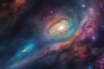 Obraz na płótnie Canvas Dynamic interstellar canvas layout