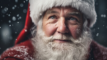Festive Expressions: Santa's Merry Face, Generative AI