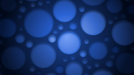 Illustration of a blue background with circles and effects