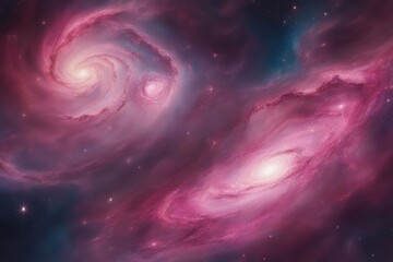 Magenta interstellar canvas