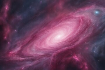 Rosy outer space view