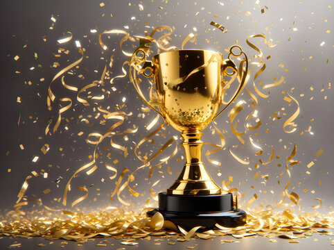 gold trophy cup