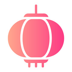 paper lantern gradient icon