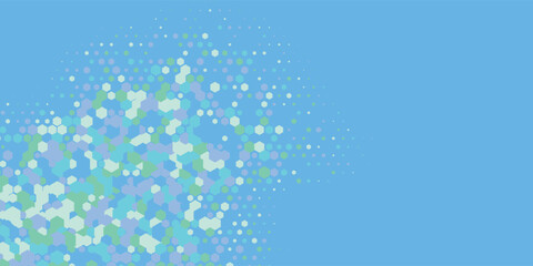 Fototapeta na wymiar Geometric Multi size Hexagon with multi Color Background