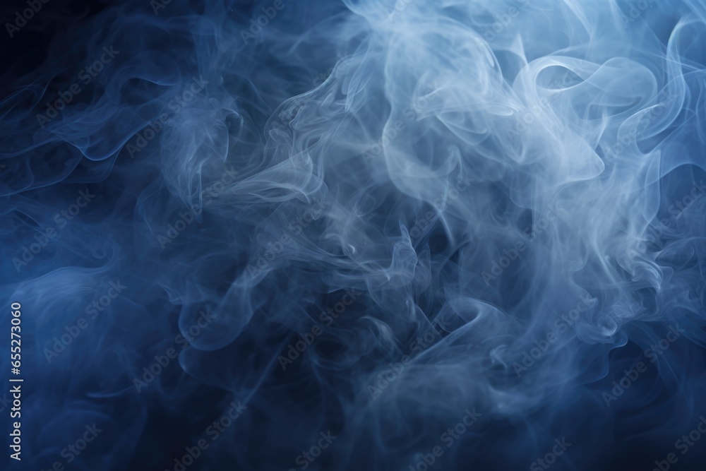 Poster A close-up image capturing smoke on a black background. This versatile picture can be used in various contexts.