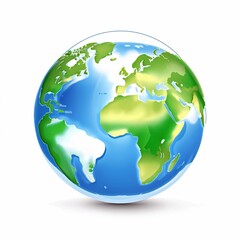 Obraz premium Planet earth vector flat icon (Generative AI)