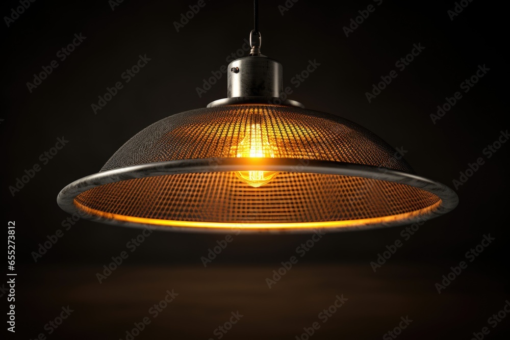 Aufkleber a detailed view of a light fixture suspended from a ceiling. this versatile image can be used to dep
