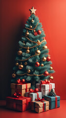 Fototapeta na wymiar merry christmas, merry, easter seamless pattern, merry christmas pattern 2024, merry christmas 2024, merry christmas wallpaper, natal, 4k, 2k, holiday, tree, gifts, surprises, decoration, pohon