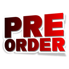 pre order sticker