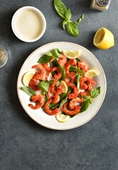 Spicy thai basil shrimp