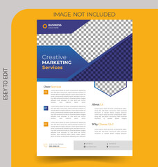 Corporate flyer design template. Modern Creative flyer design 
