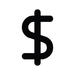 dollar icon vector simple design. Dollar sign Currency money icon