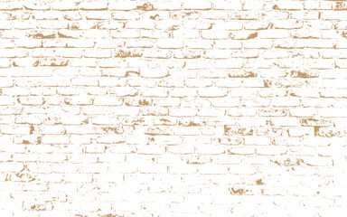Brick wall pattern tile in grunge style . Fill any size space. Vector illustration