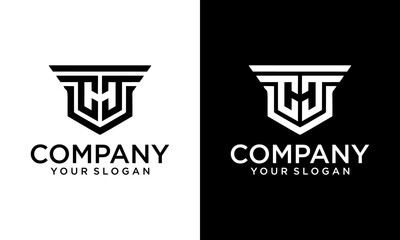 Alphabet letters Initials Monogram logo CFC, C, F and C