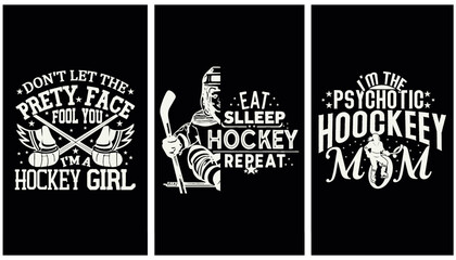 Hockey T-shirt Design, hockey vector,Vector Hockey T shirt design, Hockey t shirt typography T shirt design bundle