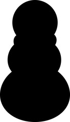 Snowman silhouette