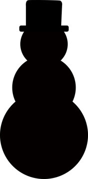 recommend clip art: Snowman silhouette