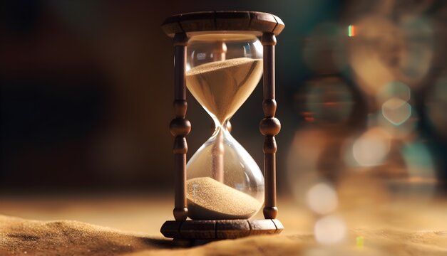 Un sablier qui représente le temps 