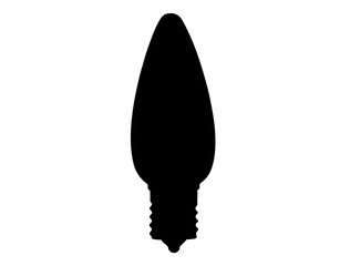 Christmas bulb silhouette vector art © Rabia