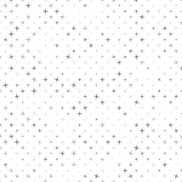 Starlight. Seamless star pattern. stars of different sizes and shades. Background for multi-purpose use. Simple style.