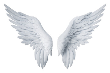 Angel Wings Isolated on Transparent Background
