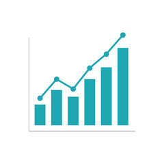 stock forex business profit chart blue graphic bar