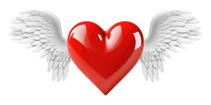 recommend clip art: Heart With Wings Isolated on Transparent Background
                    