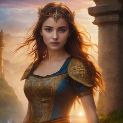 Design an eye-caching. Women Potret  