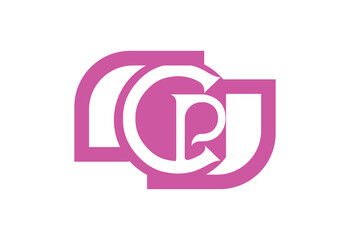 CP letter logo and icon design template