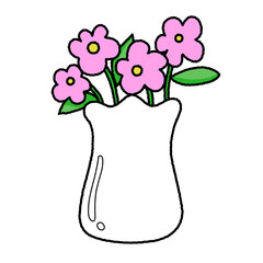 vase with flowers