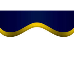 Gold Border Frame Design on dark blue gradient background.