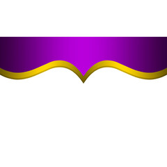 Gold Border Frame Design on purple gradient background.