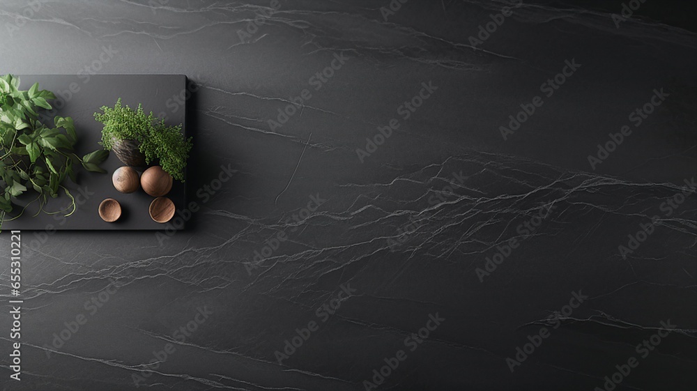 Poster a slate gray surface with a hint of texture for product emphasis
