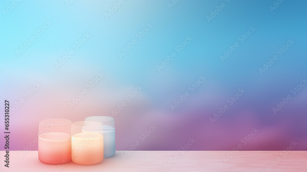Poster a soft pastel gradient background for a gentle and inviting product showcase
