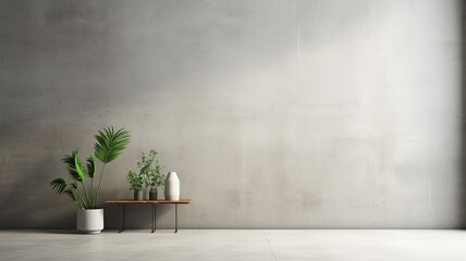 An industrial concrete wall with a minimalist aesthetic for product showcasing.