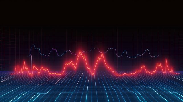 An animated graphic showing an EKG reading, capturing the wave-like pattern of a heartbeat