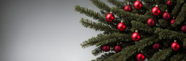 decorated fir branches