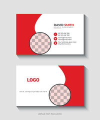 Professional business card design template
